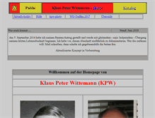 Tablet Screenshot of kpwittemann.de